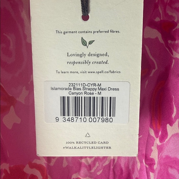 NWT Spell Islamorada Bias Maxi Dress in Canyon Rose Size Medium - Picture 12 of 14